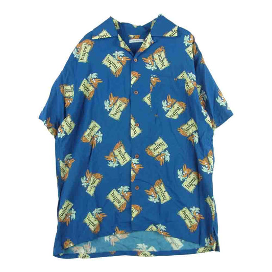 GAVIAL ガヴィル GVL-21SST-0462 HUGME! S/S ALOHA SHIRTS 半袖 アロハ シャツ レーヨン 中国製 ブルー系【中古】
