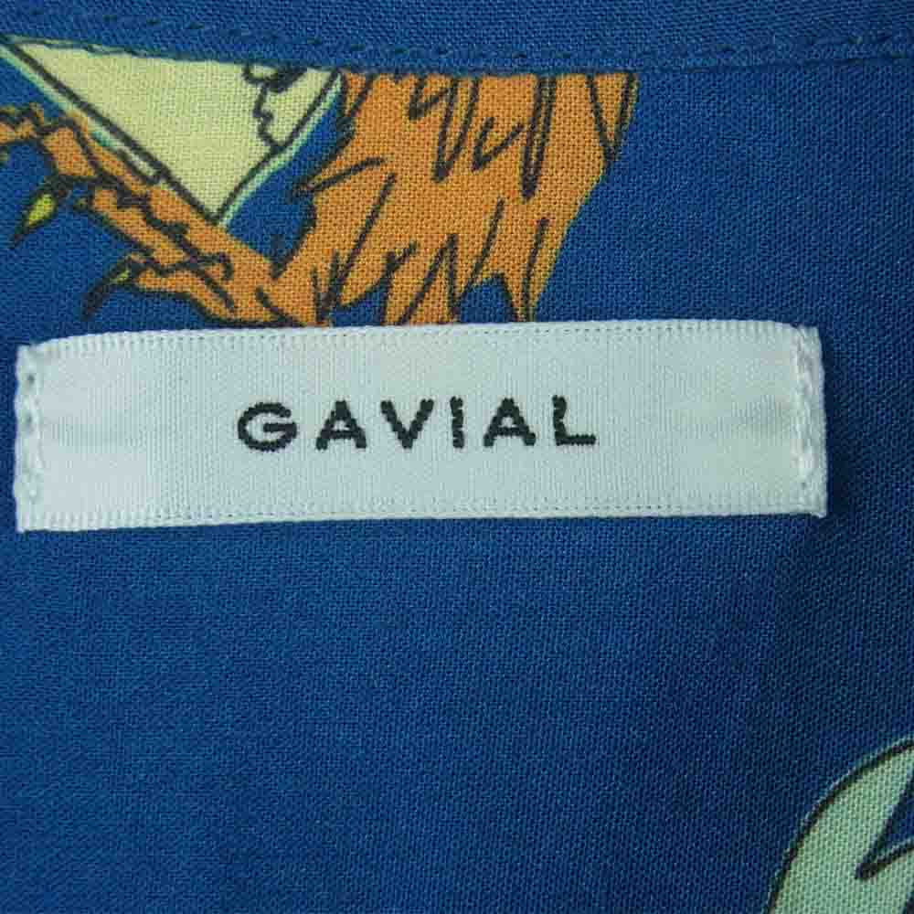 GAVIAL ガヴィル GVL-21SST-0462 HUGME! S/S ALOHA SHIRTS 半袖 アロハ シャツ レーヨン 中国製 ブルー系【中古】