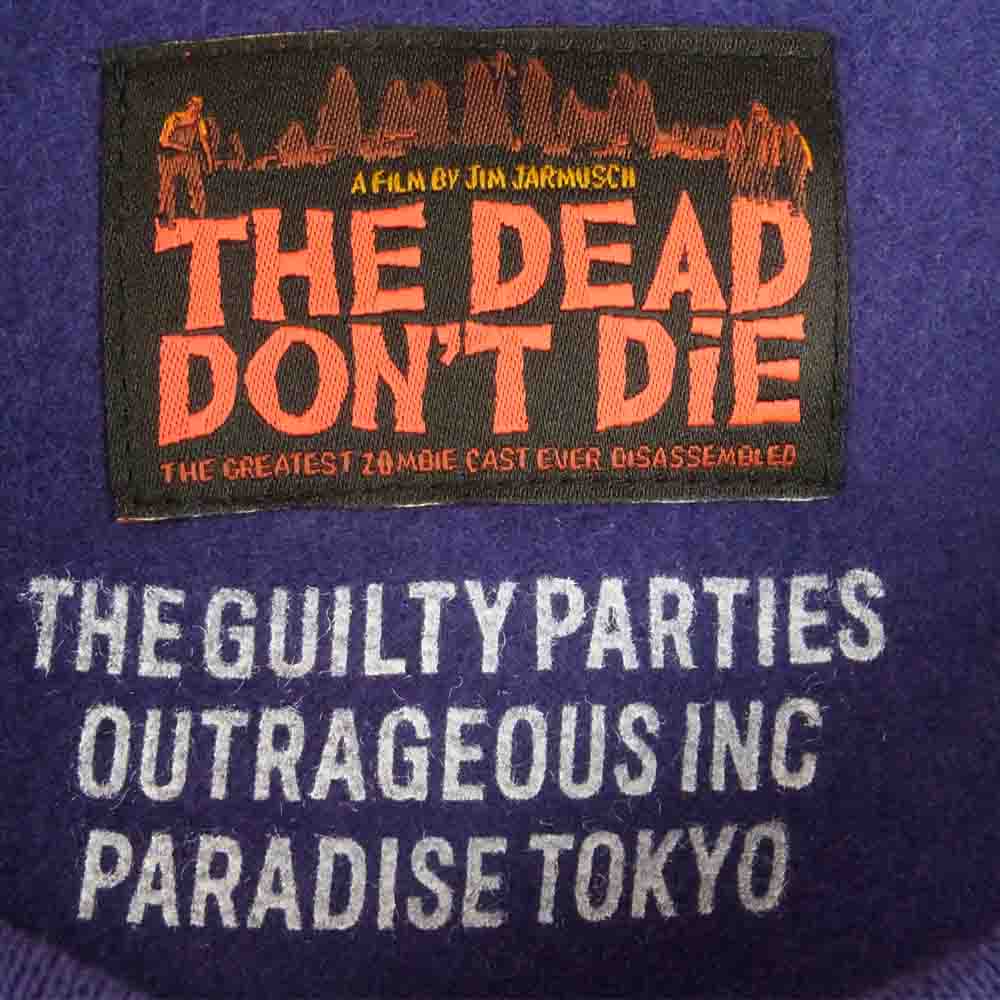 WACKO MARIA ワコマリア 20AW THE DEAD DON’T DIE JIM JARMUSCH クルーネック プルオーバー 裏起毛 スウェット パープル系 M【中古】