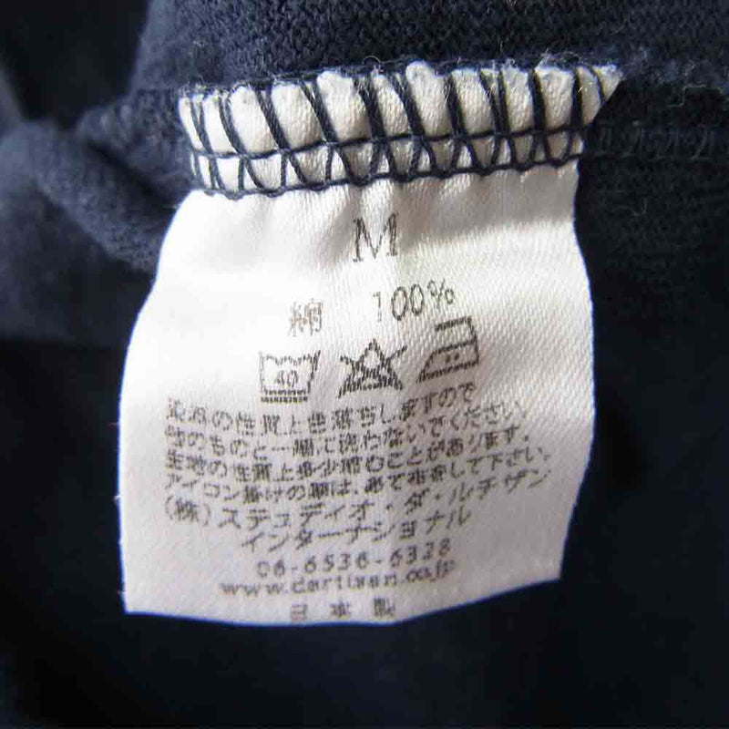 STUDIO D’ARTISAN ステュディオダルチザン SALESMAN JEANS プリント Tシャツ ネイビー ネイビー系 M【中古】