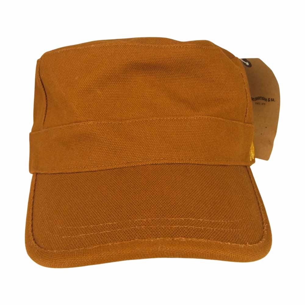 STUDIO D’ARTISAN ステュディオダルチザン 7222 キャンバス ワーク キャップ ブラウン系 F【新古品】【未使用】【中古】