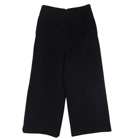 FLORENT フローレント 1608F04009 サイドファスナー ウール ワイド パンツ ブラック系 36【中古】
