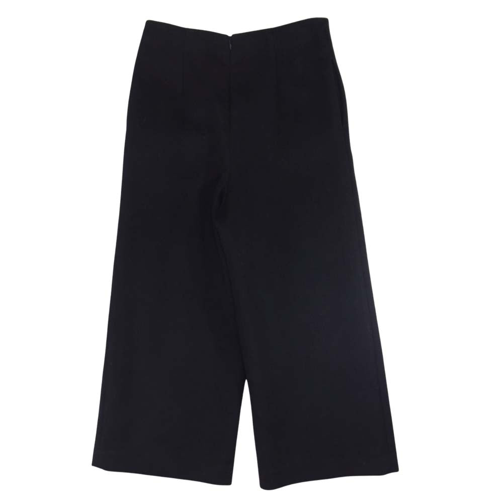 FLORENT フローレント 1608F04009 サイドファスナー ウール ワイド パンツ ブラック系 36【中古】