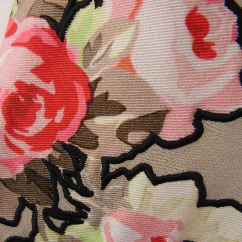 カルヴェン 国内正規品 FLOWER EMBROIDERY DRESS ノースリーブ フラワー刺繍 ドレス ベージュ系 S【中古】