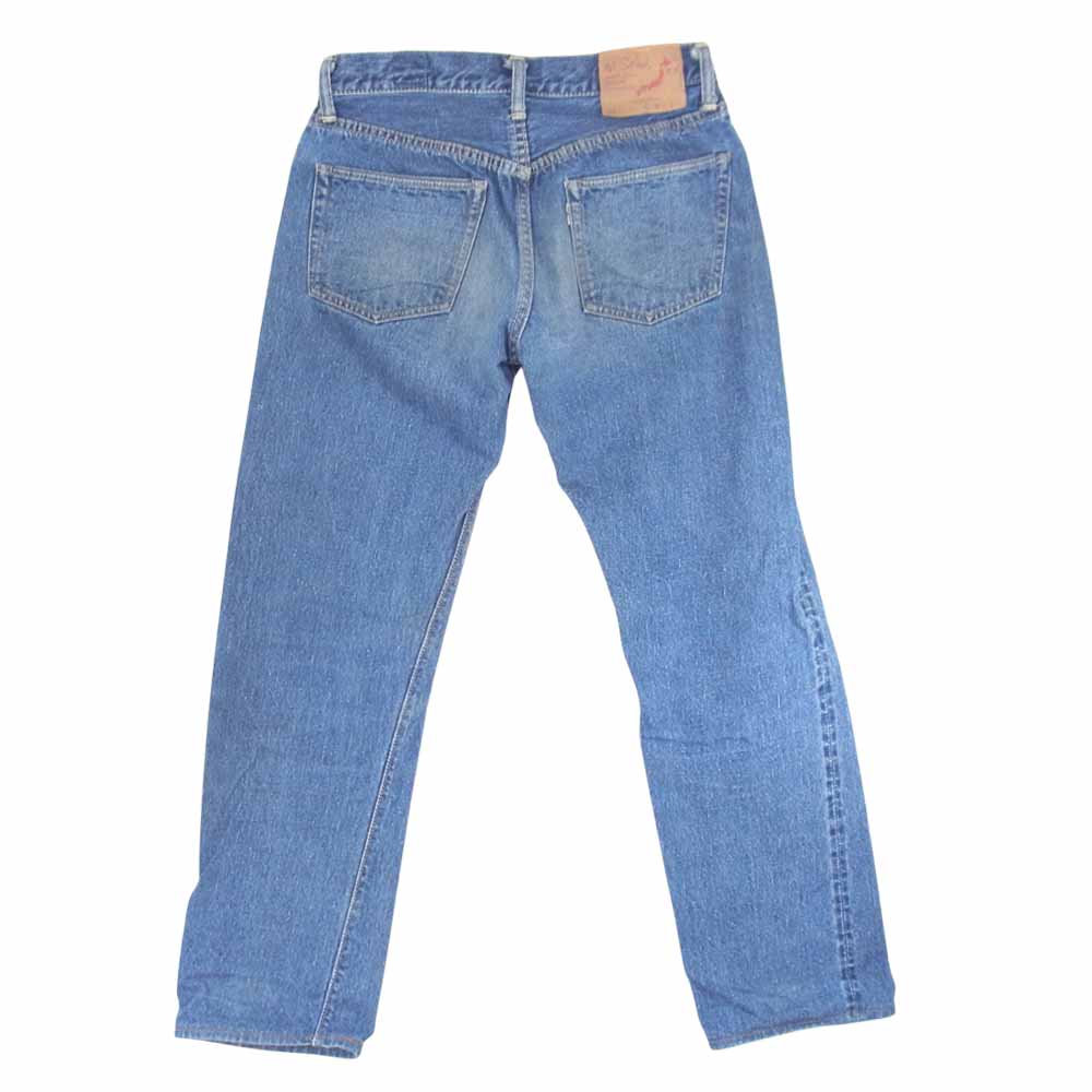 orSlow オアスロウ 5ポケット ジップフライ セルビッジ ストレート デニムパンツ インディゴブルー系 2【中古】