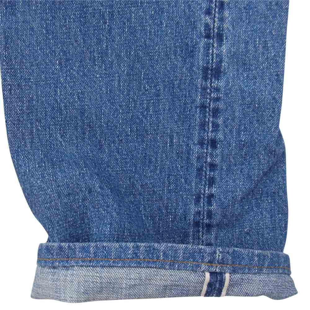 orSlow オアスロウ 5ポケット ジップフライ セルビッジ ストレート デニムパンツ インディゴブルー系 2【中古】