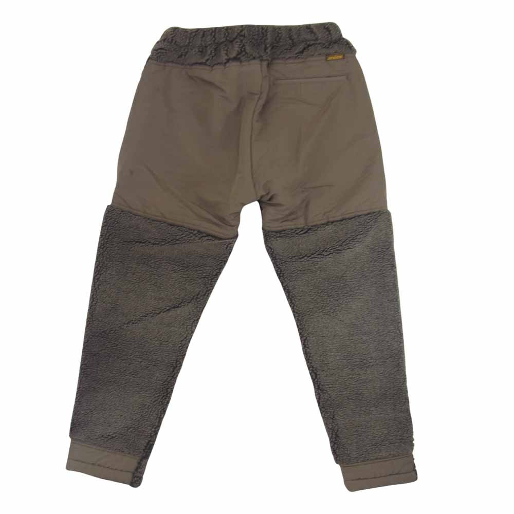 orSlow オアスロウ 03-1002-F76 NEW YORKER BOA FLEECE ARMY GREEN 異素材切替 フリース アーミー パンツ カーキ系 XS【新古品】【未使用】【中古】