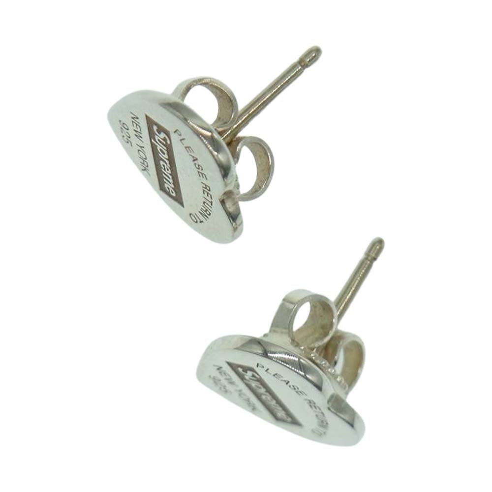 Supreme シュプリーム 21AW Tiffany & Co ティファニー Return to Tiffany Heart Tag Stud Earrings ハート イヤリング シルバー系【中古】