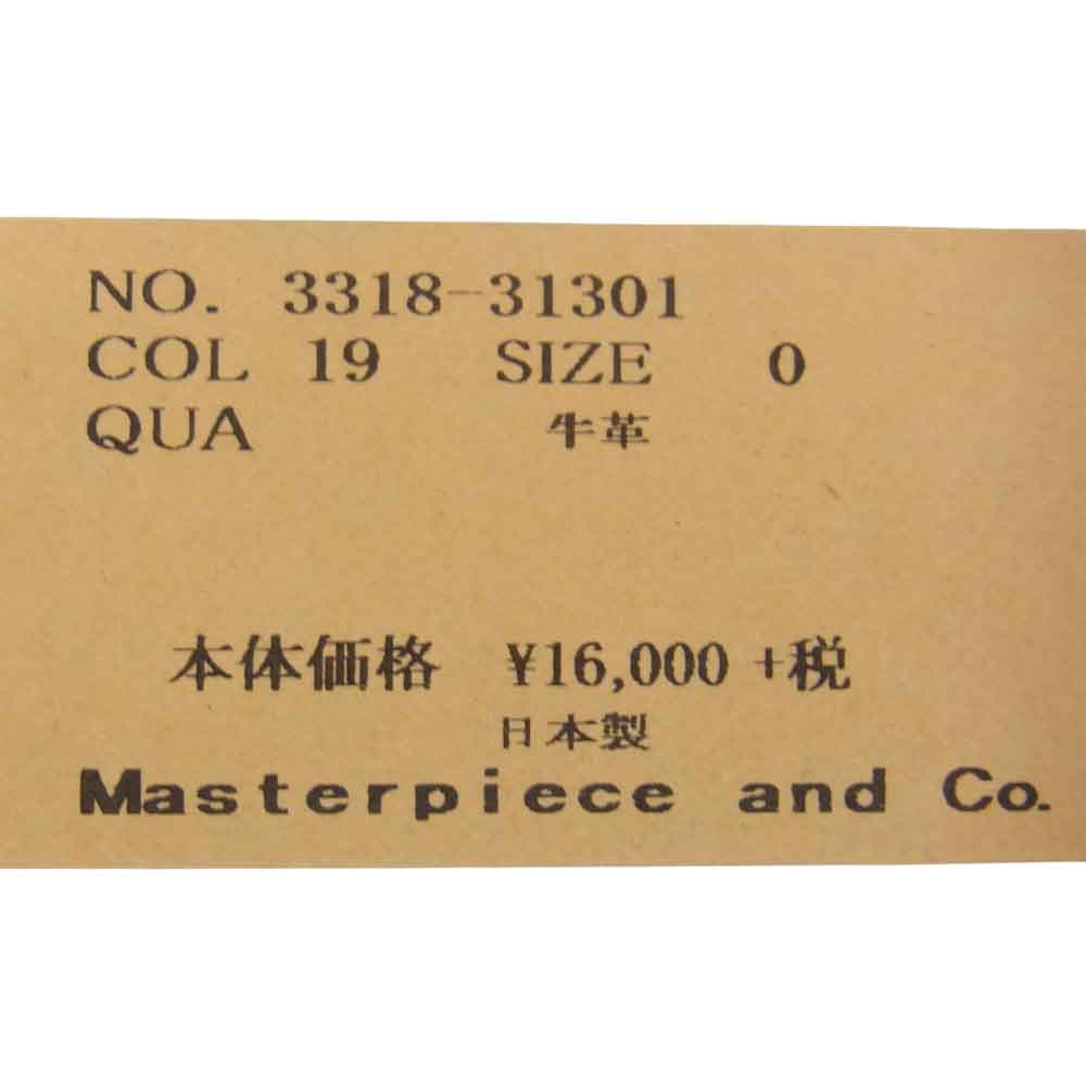 Scye サイ 3318-31301 Cow Shoulder Belt カウレザー ベルト ダークブラウン系  0【新古品】【未使用】【中古】