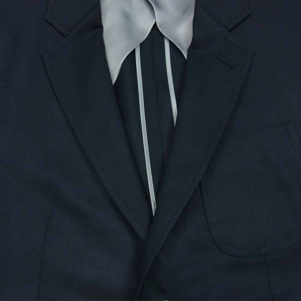 Scye サイ 5119-41530 Silk Wool Oxford 2Botton Blazer シルク混 ウール 2B ブレザー ジャケット ダークネイビー系 36【新古品】【未使用】【中古】