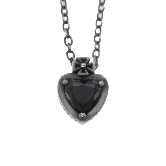 Justin Davis ジャスティンデイビス SNJ364 BRIGETTE ブリジット ハート ネックレス  シルバー系【中古】