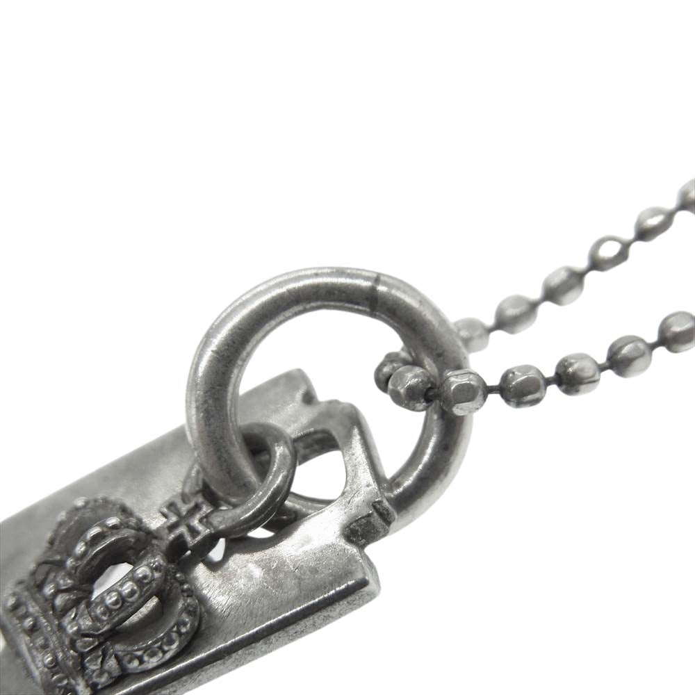 Justin Davis ジャスティンデイビス SNJ263 VICIOUS THOUGHTS ヴィシャス ソーツ カミソリ クラウン ネックレス シルバー系【中古】