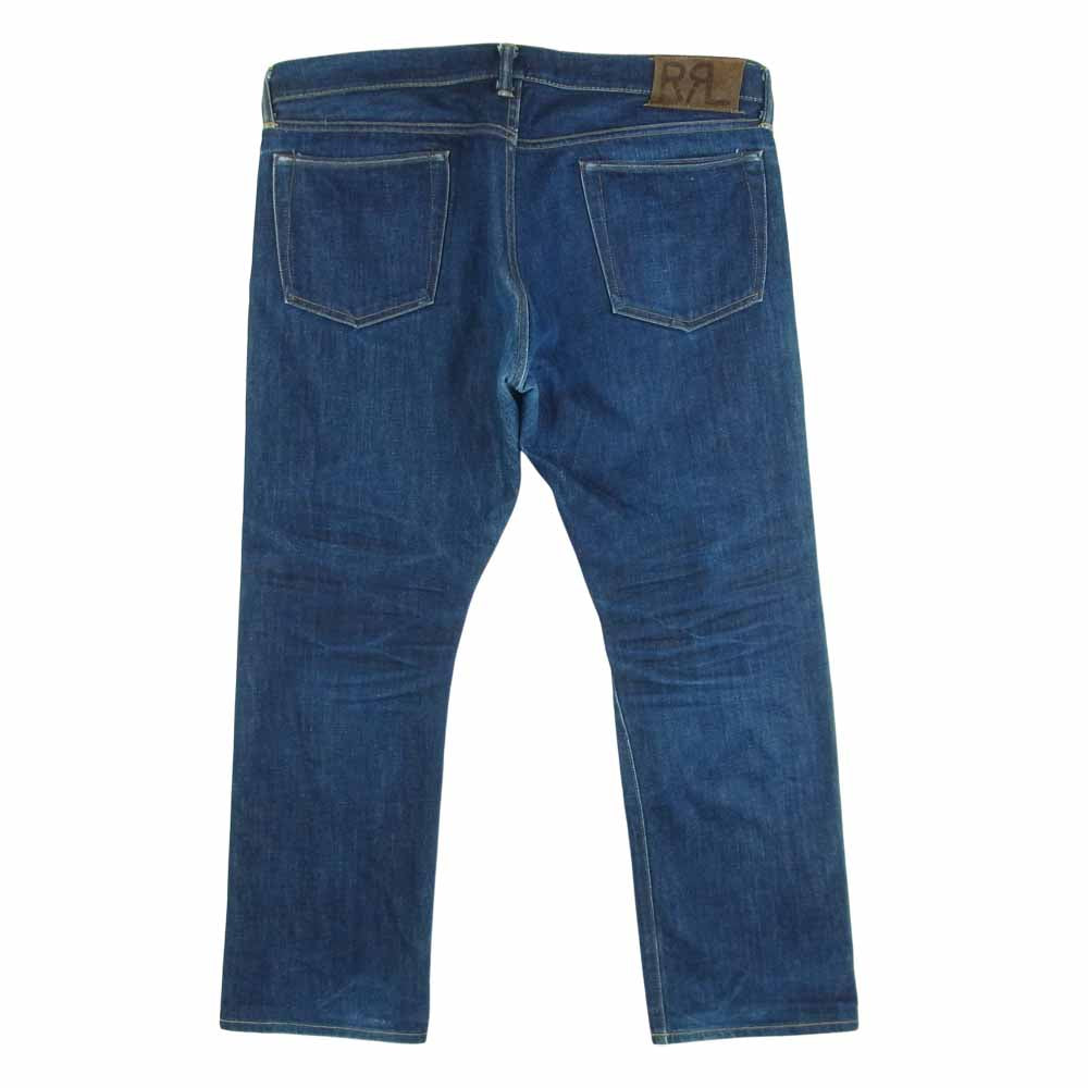 RRL ダブルアールエル 国内正規品 USA製 american woven selvedge denim slim fit スリムフィット デニム パンツ インディゴブルー系 36 × 32【中古】