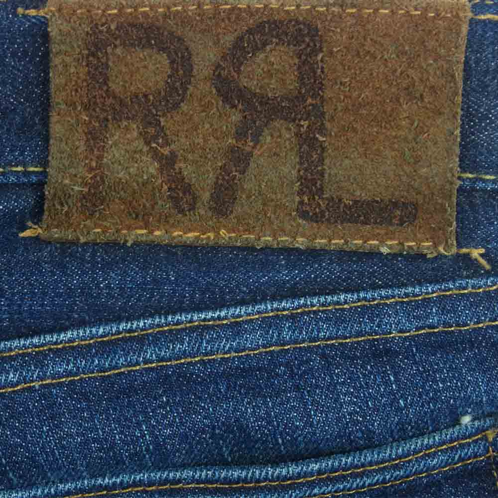 RRL ダブルアールエル 国内正規品 USA製 american woven selvedge denim slim fit スリムフィット デニム パンツ インディゴブルー系 36 × 32【中古】