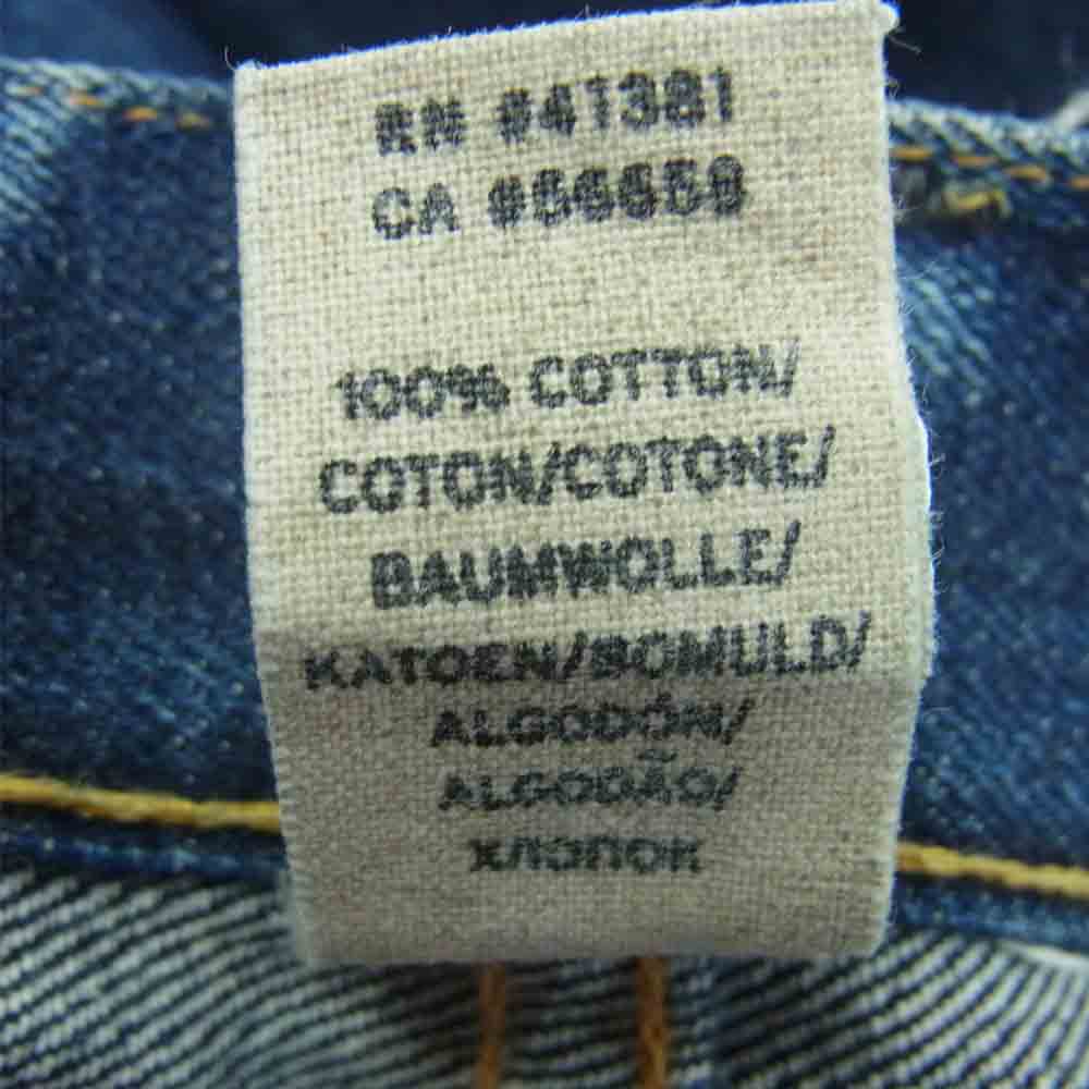 RRL ダブルアールエル 国内正規品 USA製 american woven selvedge denim slim fit スリムフィット デニム パンツ インディゴブルー系 36 × 32【中古】