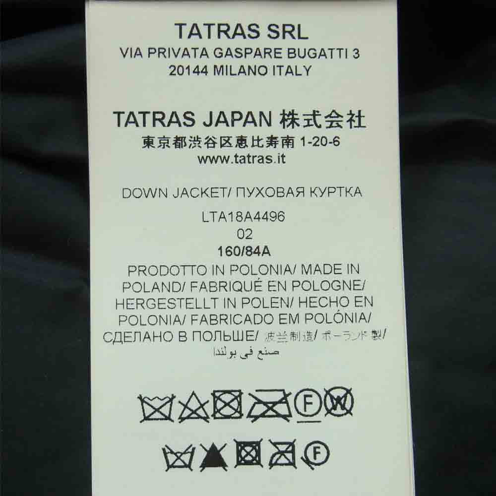 TATRAS タトラス LTA18A4496 国内正規品 POLITEAMA ポリテアマ ダウン コート レディース ブラック系 02【中古】