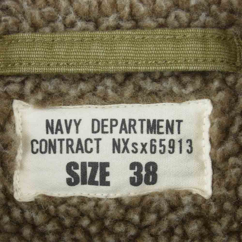 ウェイパー 20WP04 USNAVY N-1 ミリタリー デッキ ジャケット コットン 中国製 カーキ系 38【中古】