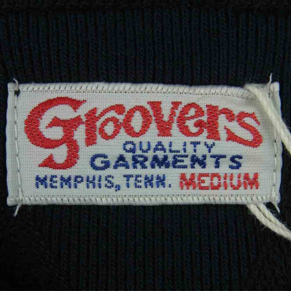 groovers グルーヴァーズ 3110502-16 プリント スウェット トレーナー コットン 日本製 ブラック系 M【新古品】【未使用】【中古】