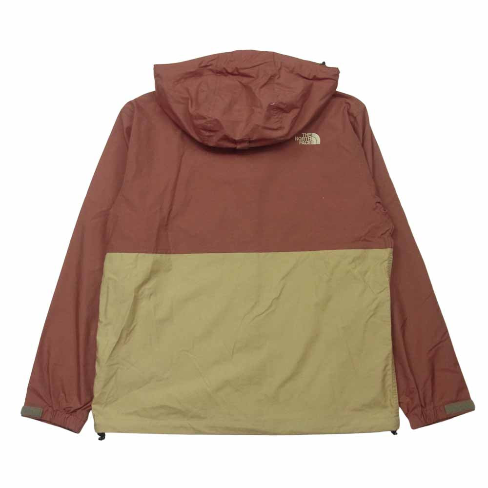 THE NORTH FACE ノースフェイス NP71830 COMPACT JACKET コンパクト ジャケット ウインド ブレーカー レッド系 ベージュ系 S【美品】【中古】