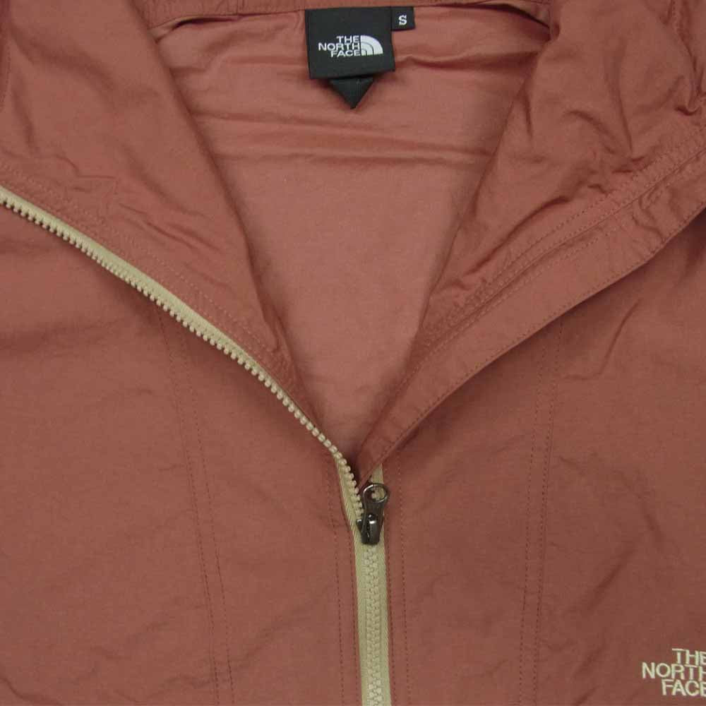 THE NORTH FACE ノースフェイス NP71830 COMPACT JACKET コンパクト ジャケット ウインド ブレーカー レッド系 ベージュ系 S【美品】【中古】