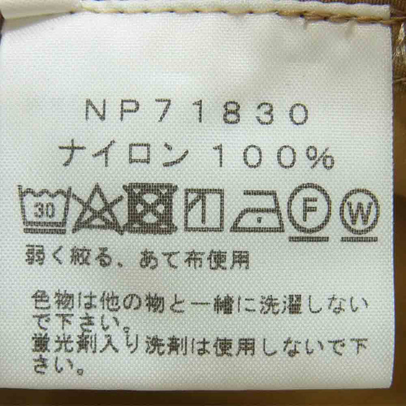 THE NORTH FACE ノースフェイス NP71830 COMPACT JACKET コンパクト ジャケット ウインド ブレーカー レッド系 ベージュ系 S【美品】【中古】