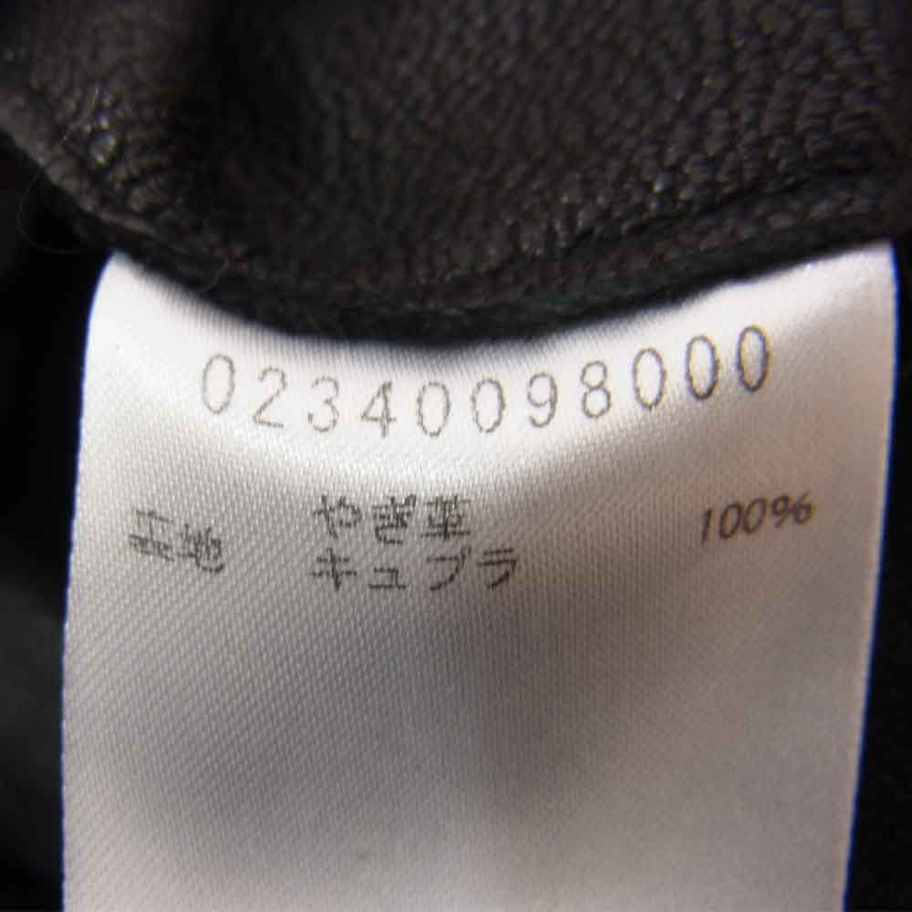 ゴーサンゴーイチプールオム 2340098000 ゴートレザー アンコンノッチ 2B ドレス ジャケット  ブラック系 44【中古】