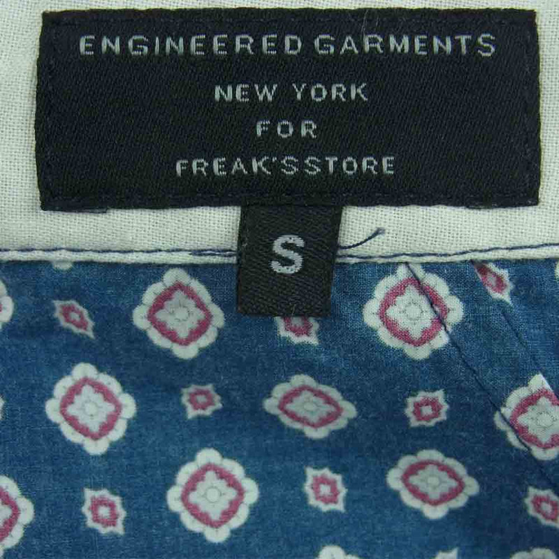Engineered Garments エンジニアードガーメンツ FREAK'S STORE 別注 フリークスストア 総柄 小紋 パンツ ネイビー系 S【中古】