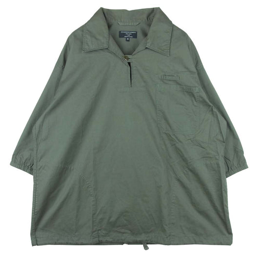 Engineered Garments エンジニアードガーメンツ FREAK'S STORE 別注 Military Skipper Pullover Shirt フリークスストア ミリタリー スキッパー プルオーバー シャツ カーキ系 M【中古】