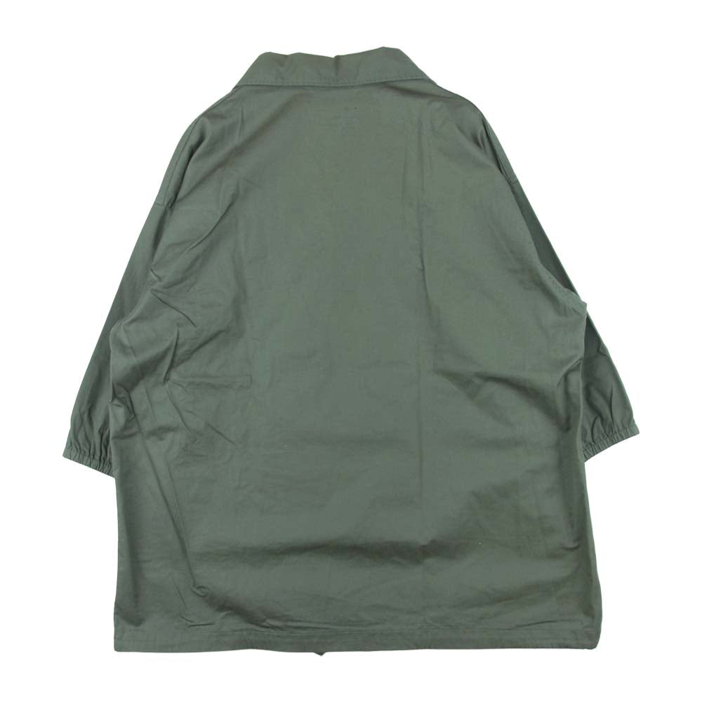 Engineered Garments エンジニアードガーメンツ FREAK'S STORE 別注 Military Skipper Pullover Shirt フリークスストア ミリタリー スキッパー プルオーバー シャツ カーキ系 M【中古】