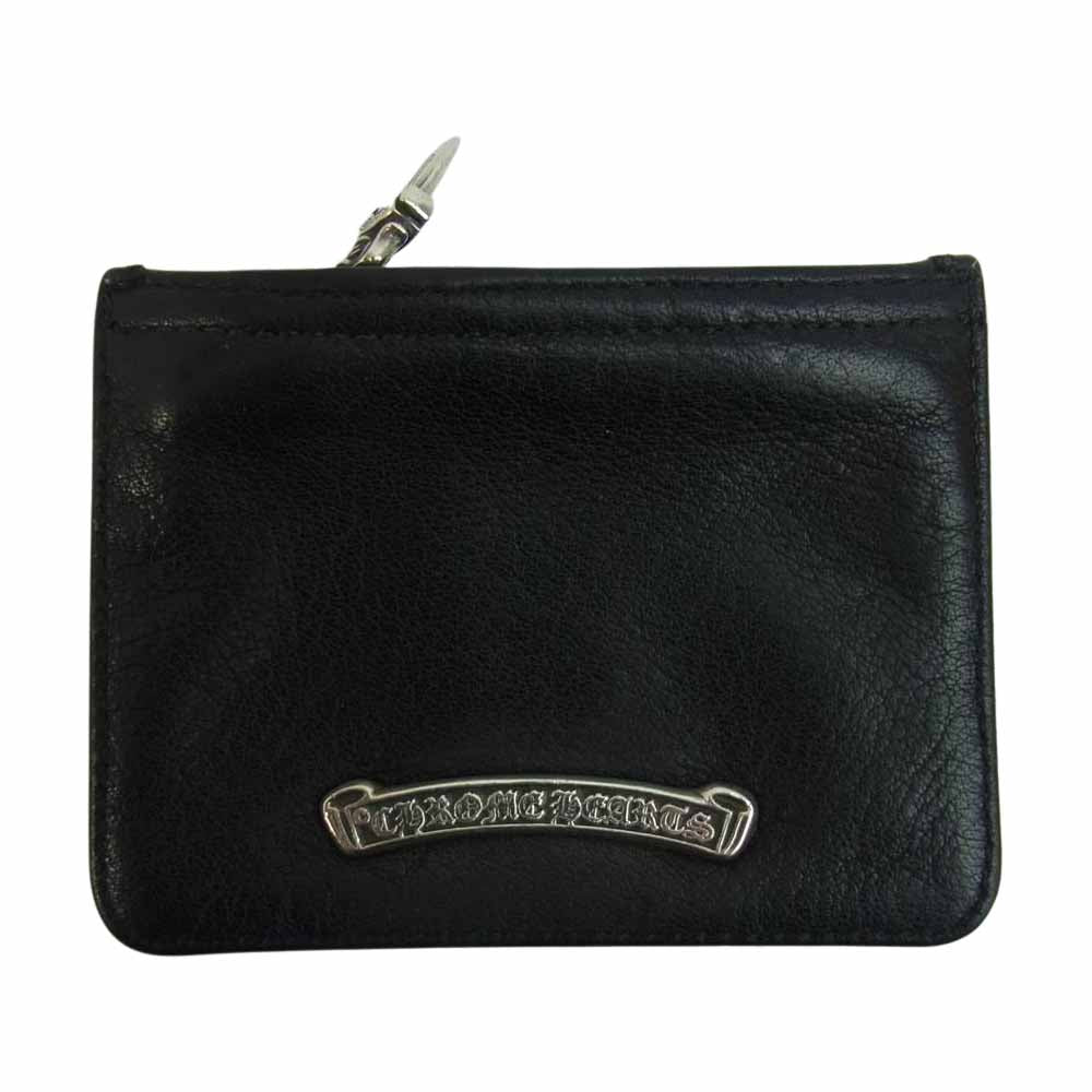 CHROME HEARTS クロムハーツ（原本無） ジッパー チェンジパース 3×4 コインケース 小銭入れ ブラック系【中古】