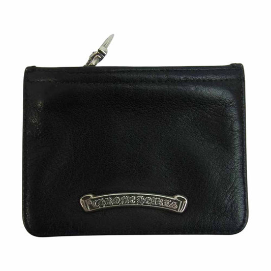 CHROME HEARTS クロムハーツ（原本無） ジッパー チェンジパース 3×4 コインケース 小銭入れ ブラック系【中古】