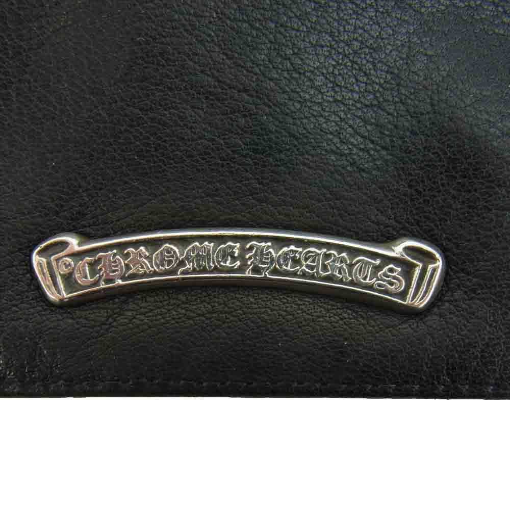 CHROME HEARTS クロムハーツ（原本無） ジッパー チェンジパース 3×4 コインケース 小銭入れ ブラック系【中古】