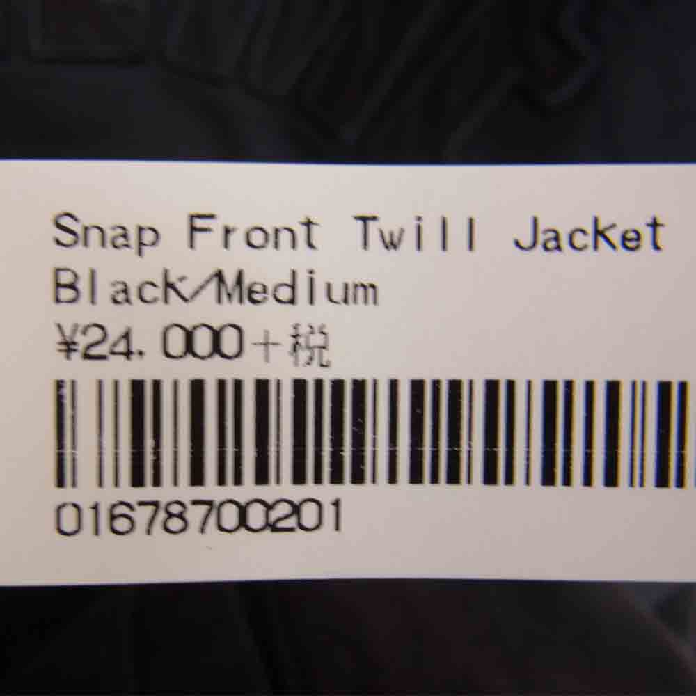 Supreme シュプリーム 18AW Snap Front Twill Jacket スナップ フロント ツイル デニム ジャケット ブラック系 M【極上美品】【中古】