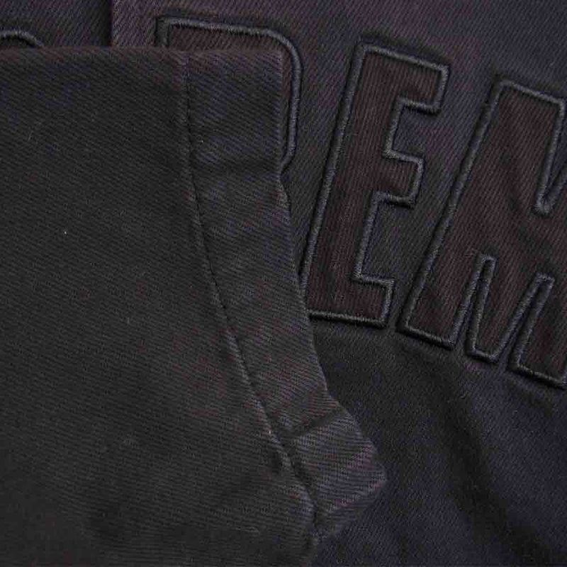 Supreme シュプリーム 18AW Snap Front Twill Jacket スナップ フロント ツイル デニム ジャケット ブラック系 M【極上美品】【中古】