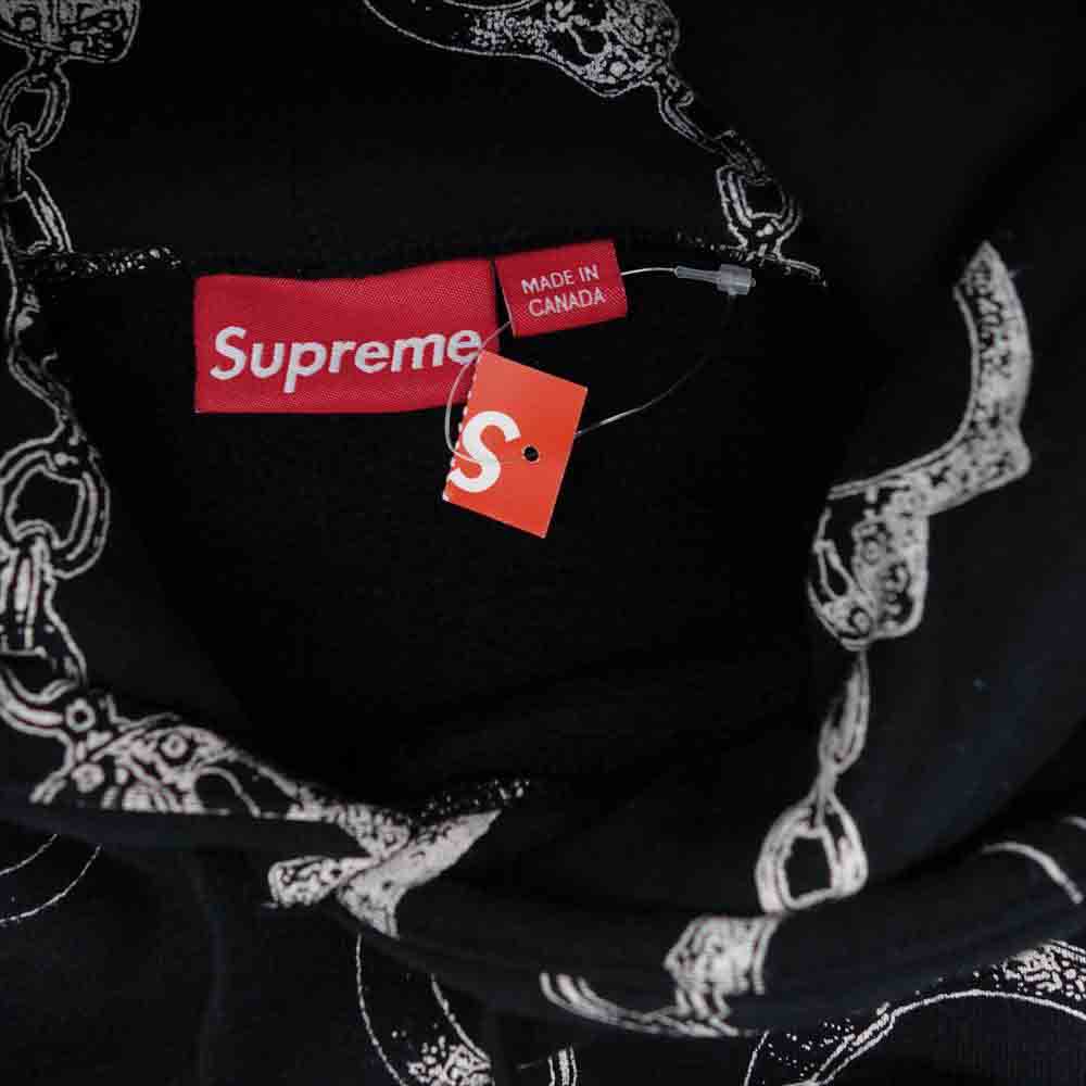 Supreme シュプリーム 17AW Handcuffs Hooded Sweatshirt ハンドカフス フーデッド スウェット シャツ ブラック系【極上美品】【中古】