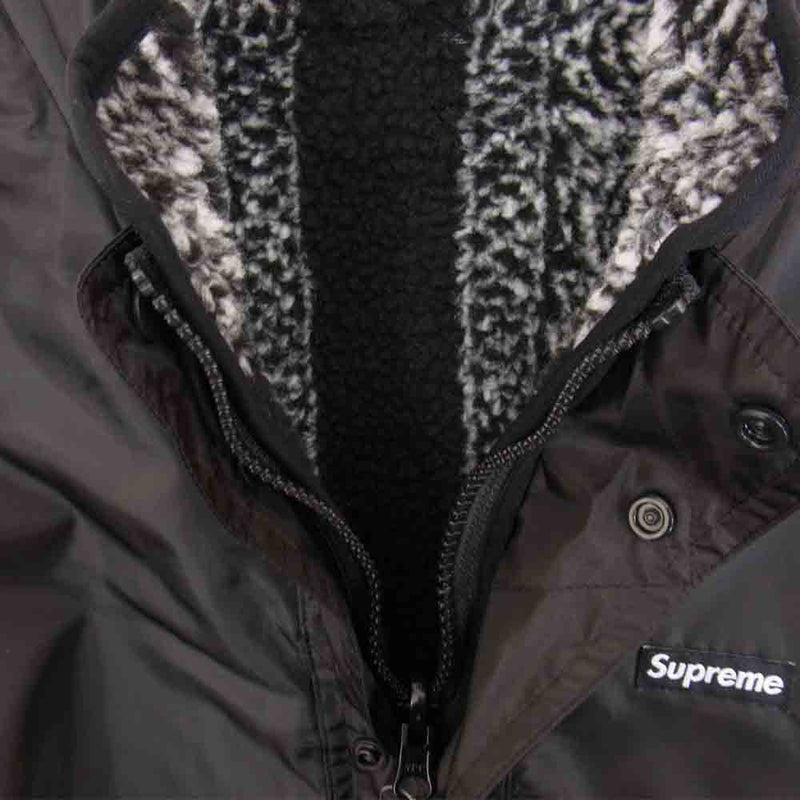 supreme bandana fleece jacket ブラック M