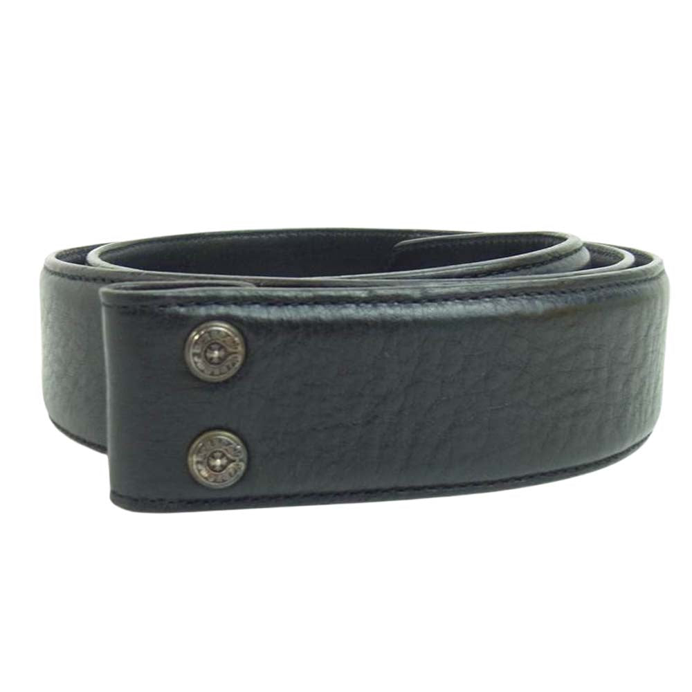 CHROME HEARTS クロムハーツ（原本無） 1.5 STRAP ベルトストラップ 1.5inch ブラック系 34【中古】