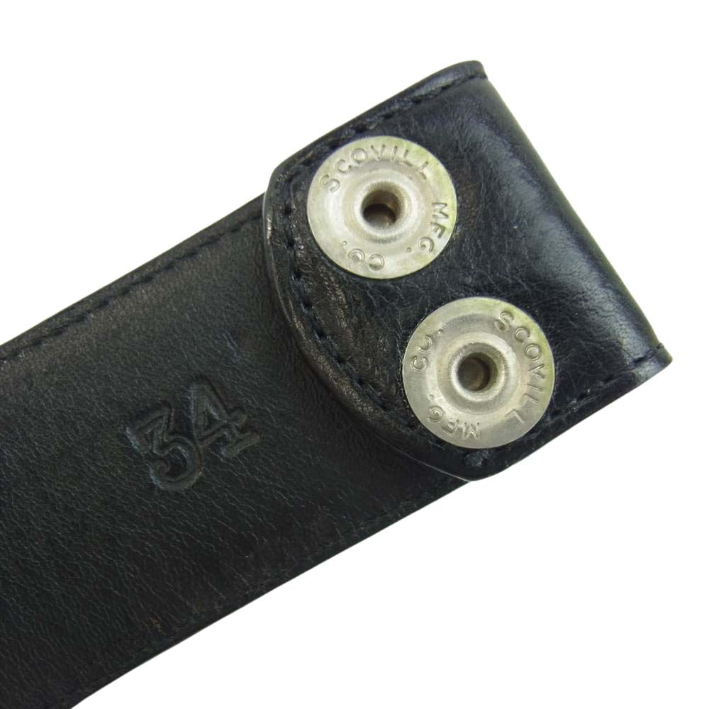 CHROME HEARTS クロムハーツ（原本無） 1.5 STRAP ベルトストラップ 1.5inch ブラック系 34【中古】