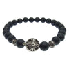 CHROME HEARTS クロムハーツ（原本無） 8mm BEAD ビーズ ブレスレット ブラック系【中古】