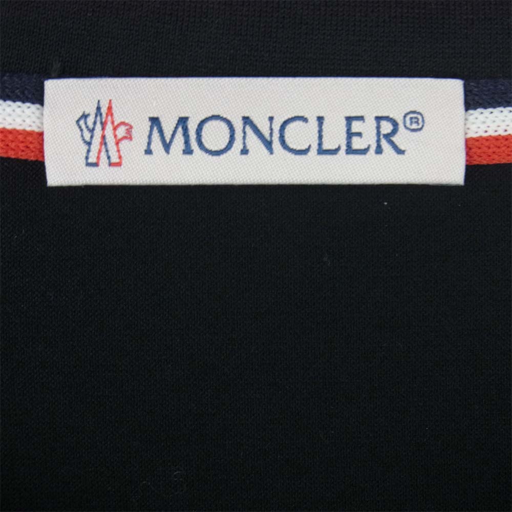 MONCLER モンクレール MAGLIA T-SHIRT ストレッチ ポケット 半袖 Tシャツ トルコ製 ブラック系【中古】