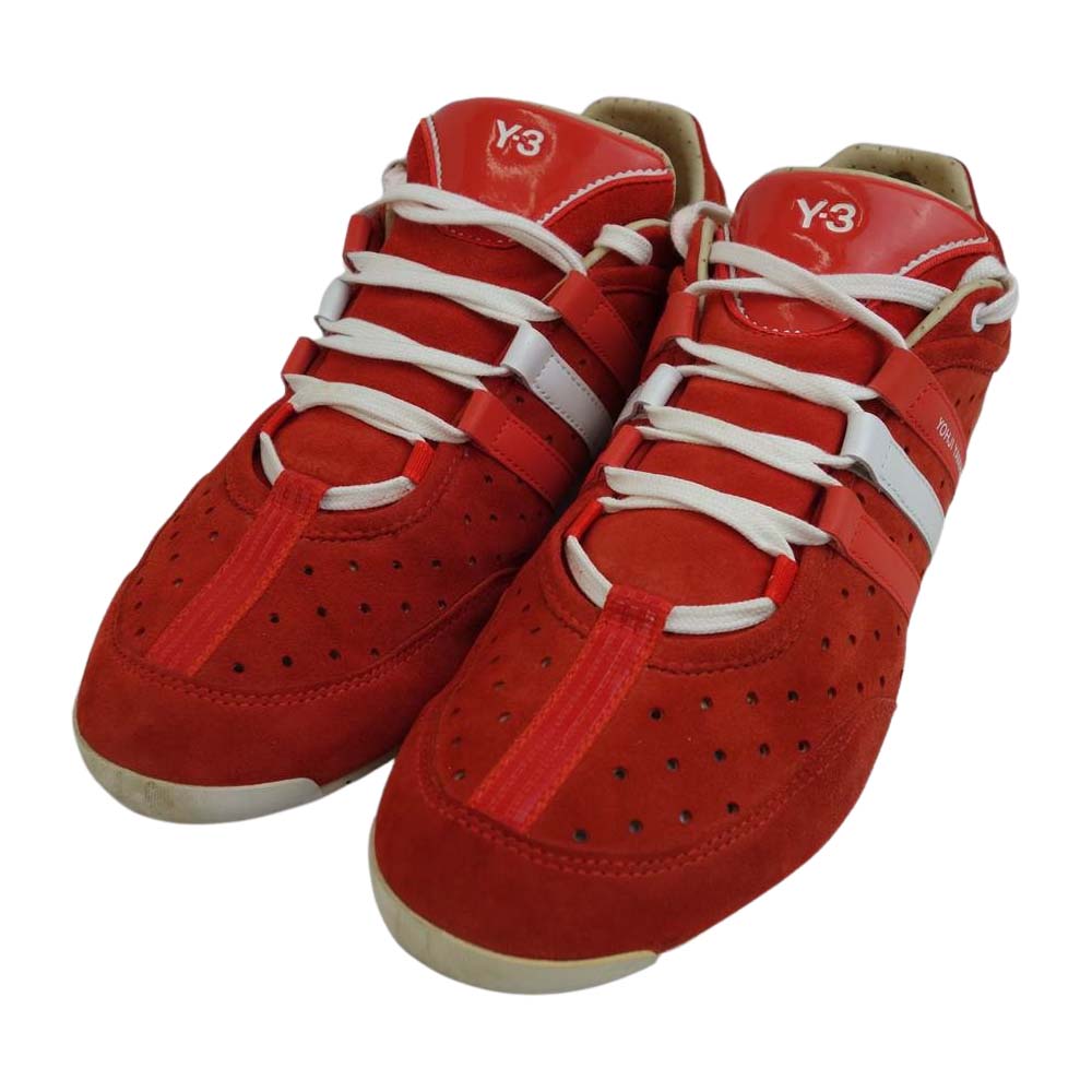 Yohji Yamamoto ヨウジヤマモト Y-3 G42630 BOXING ワイスリー ボクシング  ローカット スニーカー エンジ系 27.5cm【中古】