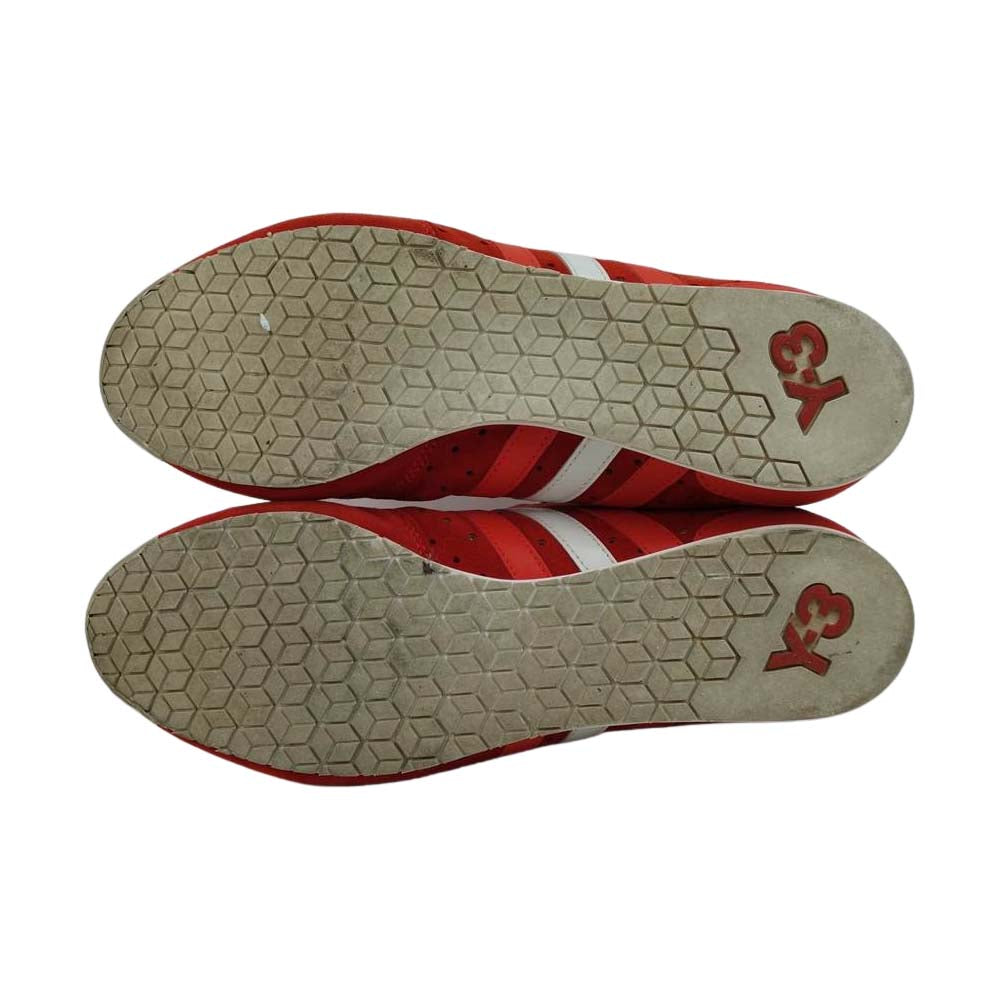 Yohji Yamamoto ヨウジヤマモト Y-3 G42630 BOXING ワイスリー ボクシング  ローカット スニーカー エンジ系 27.5cm【中古】