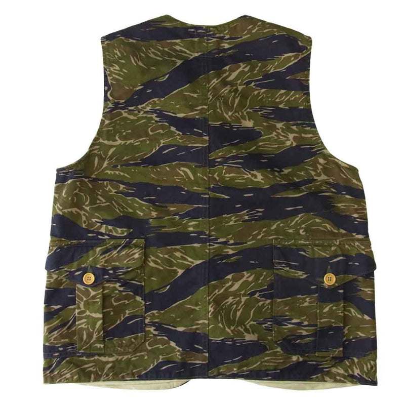 ワーカーズ Tiger Camo Cruiser Vest　タイガーカモ クルーザー ベスト カーキ系 38【中古】