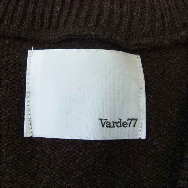 varde77 バルデセブンティセブン 19AW Vネック セーター ブラウン系 1【中古】