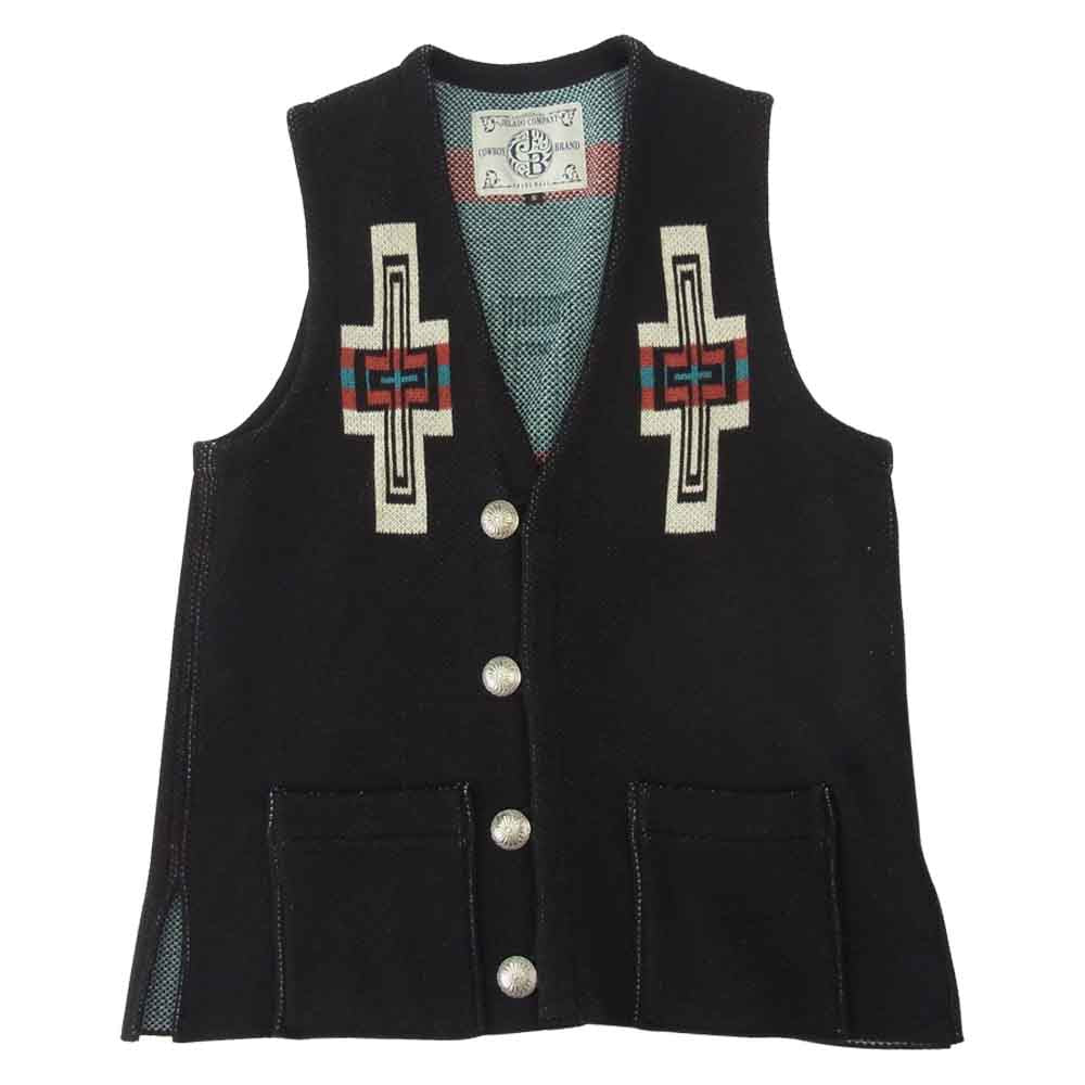 JELADO ジェラード Santa Fe Vest サンタフェ ベスト ブラック ブラック系 S【美品】【中古】