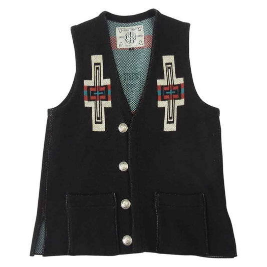 JELADO ジェラード Santa Fe Vest サンタフェ ベスト ブラック ブラック系 S【美品】【中古】