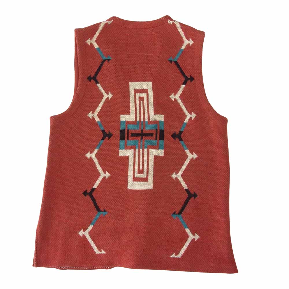 JELADO ジェラード Santa Fe Vest サンタフェ ベスト レッド エンジ系 S【美品】【中古】
