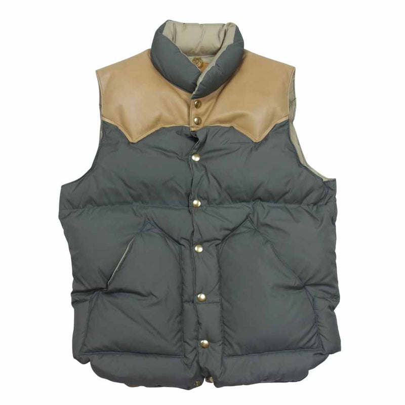 ロッキー マウンテン フェザーベッド 200-192-01 DOWN VEST ダウンベスト ダウン カーキ系 38【中古】