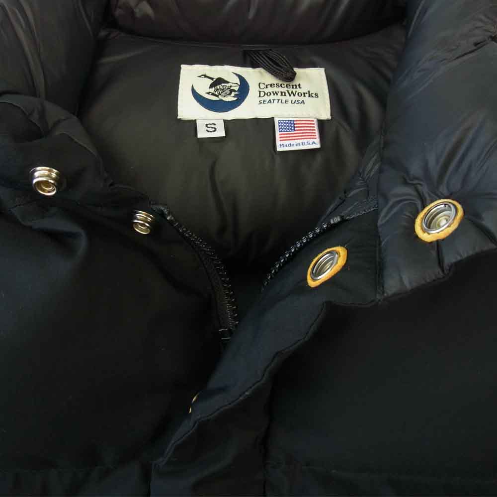Crescent Down Works クレセントダウンワークス USA製 ITALIAN VEST 60/40 イタリアン ベスト ダウン ベスト ダークネイビー系 S【中古】