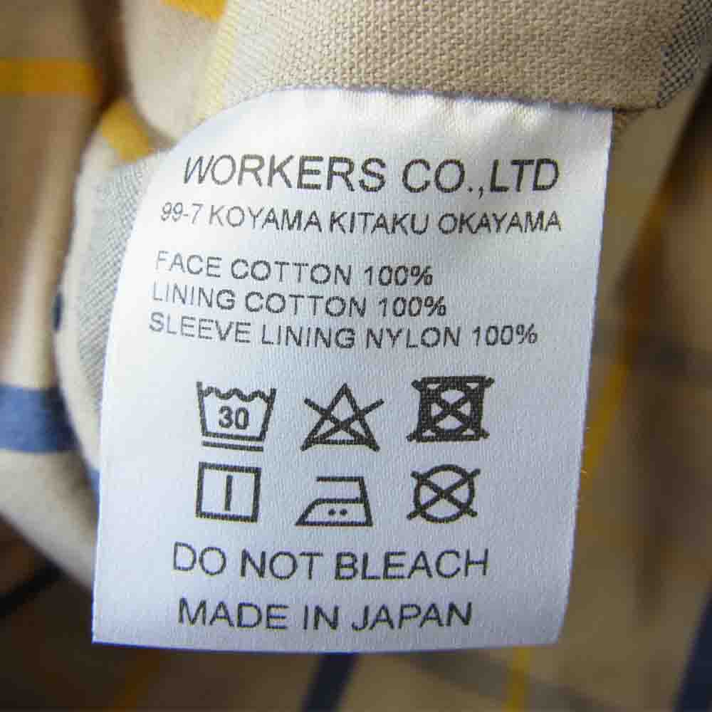 ワーカーズ Weather Comfort Parka Ventile Twill ウエザー コンフォート パーカ ベンタイル ジャケット ブラウン系 38【美品】【中古】